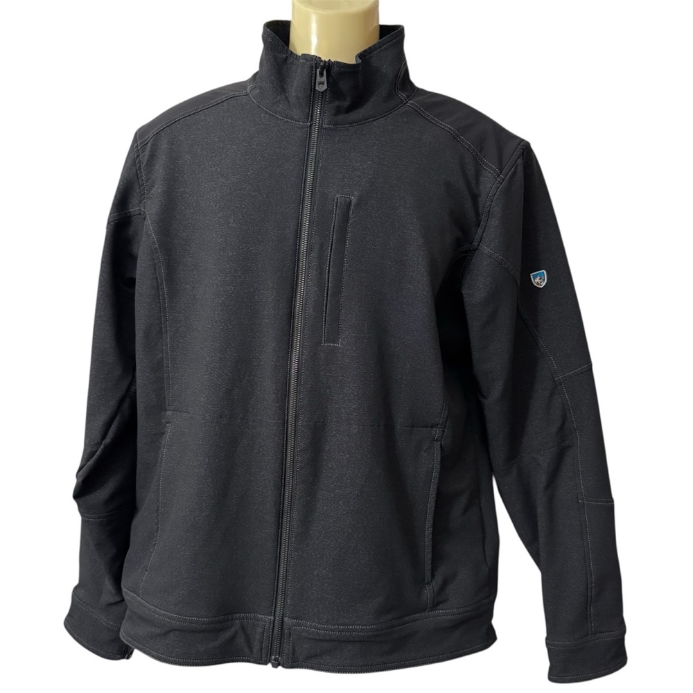 KUHL Klash Soft Shell Water Resistant Performance Jacket Mens Sz M Medium Gray